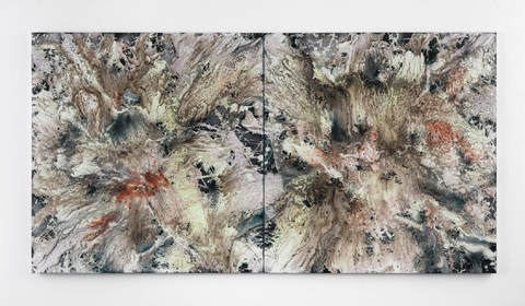 Márta Kucsora horizontal abstract painting